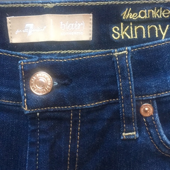 NWOT 7 For All Mankind b(air) Skinny Ankle Jeans - Picture 5 of 8